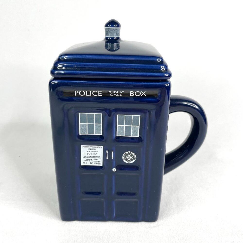ZEON Doctor Who Square Tardis Mug With Lid